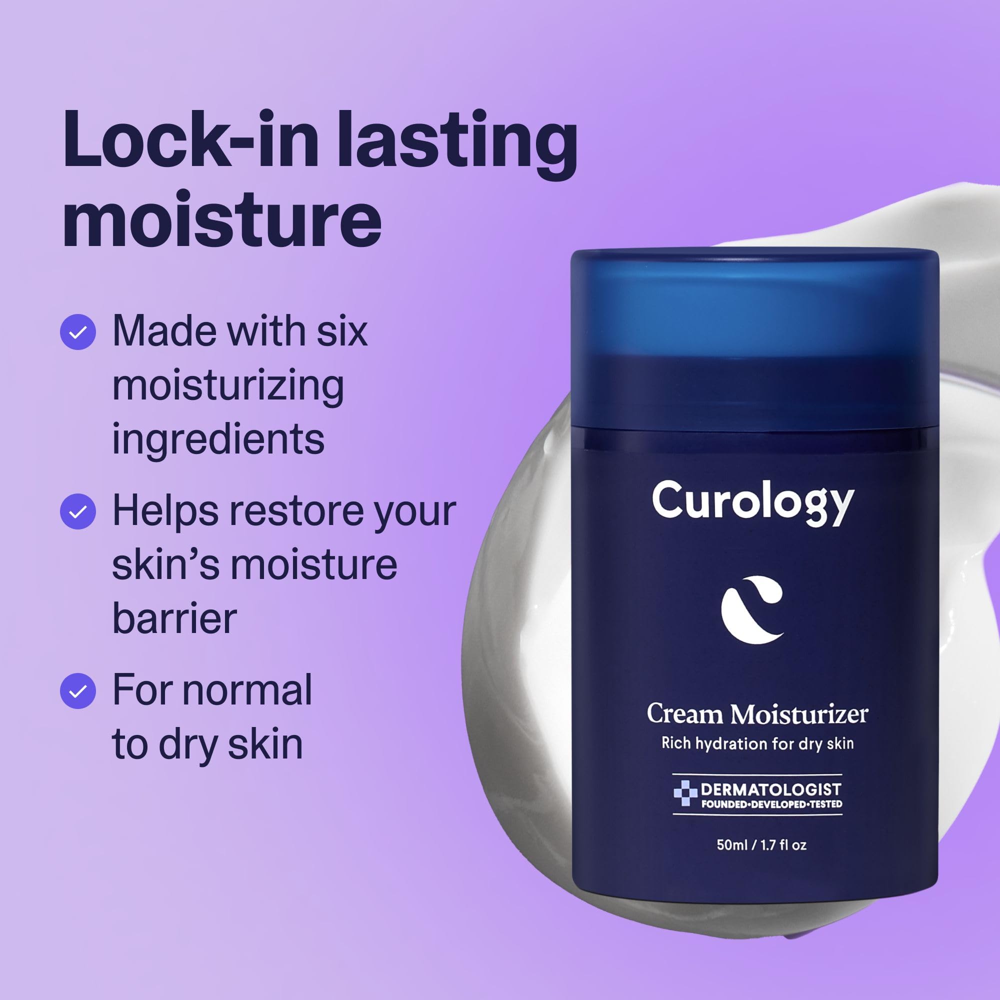 Curology detalle de la bomba airless explicando dispensado seguro