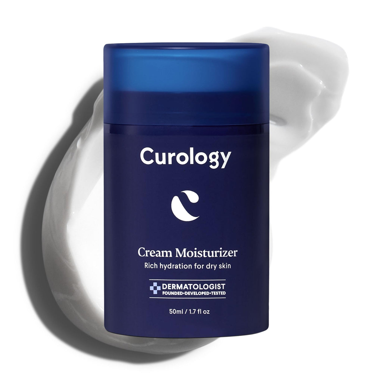 Curology frente del envase mostrando diseño y facilidad de uso