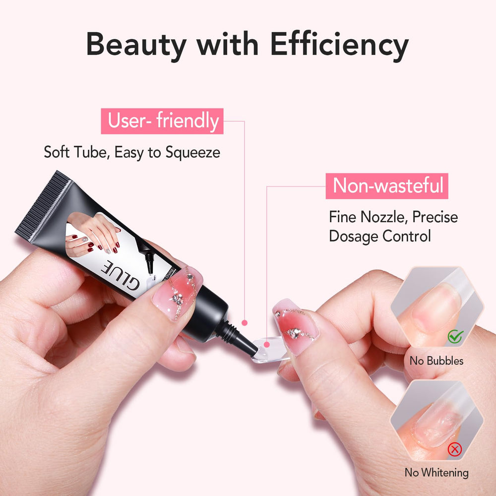 CurvLife tubo de pegamento semisólido detalle de textura y control