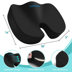 CushZone cierre de la funda removible que facilita lavado