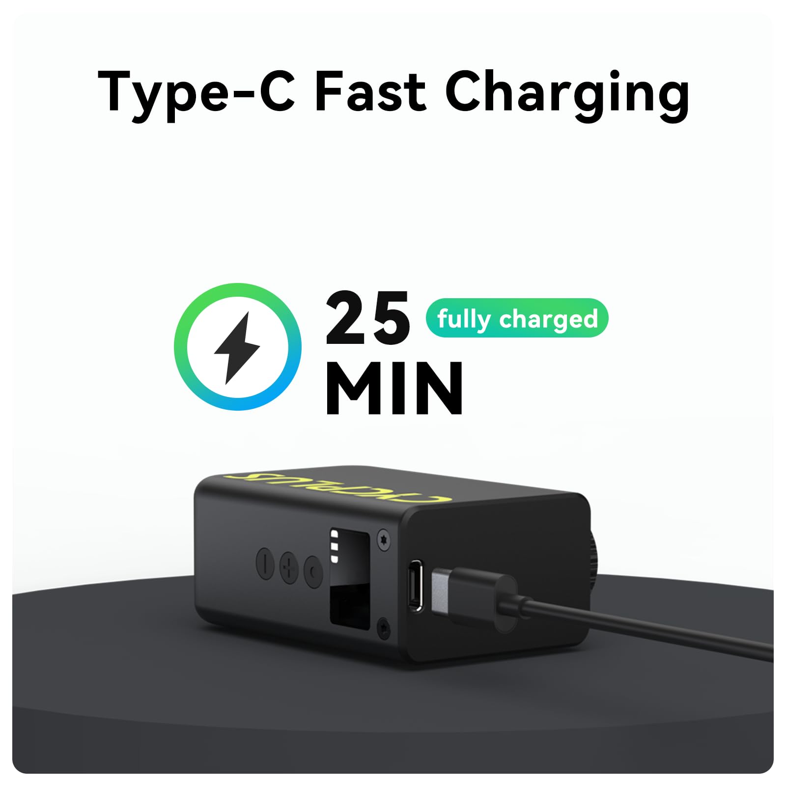 CYCPLUS AS2Ultra junto a una moneda mostrando tamaño de bolsillo y portabilidad