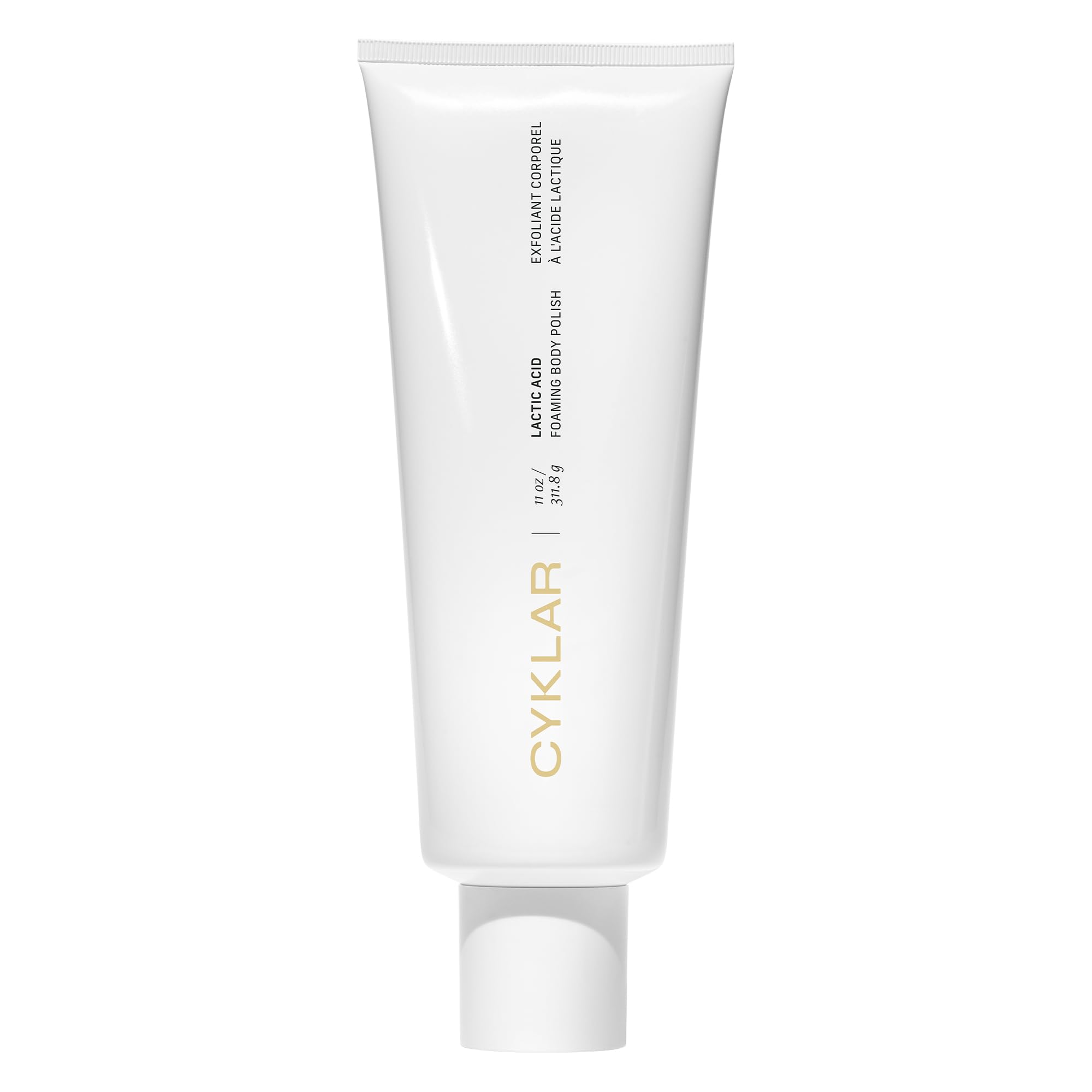CYKLAR envase frontal del exfoliante corporal mostrando diseño y tamaño práctico
