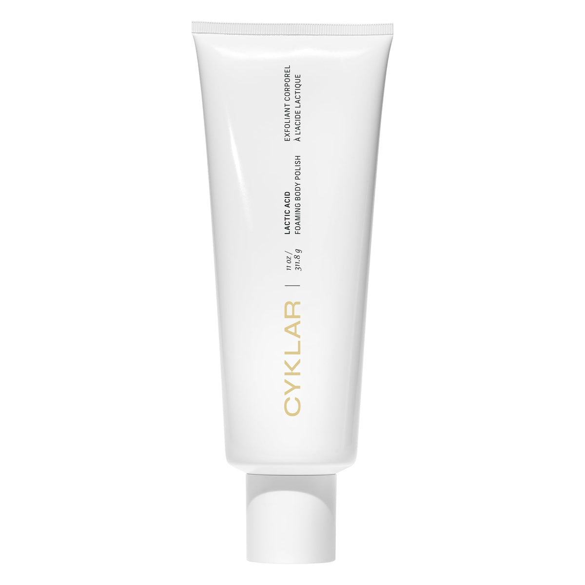 CYKLAR envase frontal del exfoliante corporal mostrando diseño y tamaño práctico