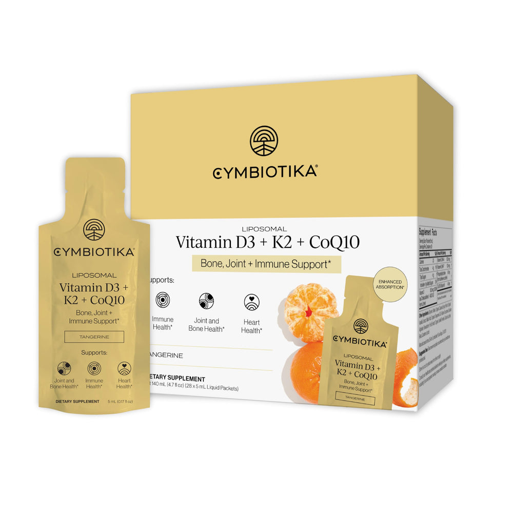 CYMBIOTIKA frente del empaque mostrando sobres Lemon y beneficios