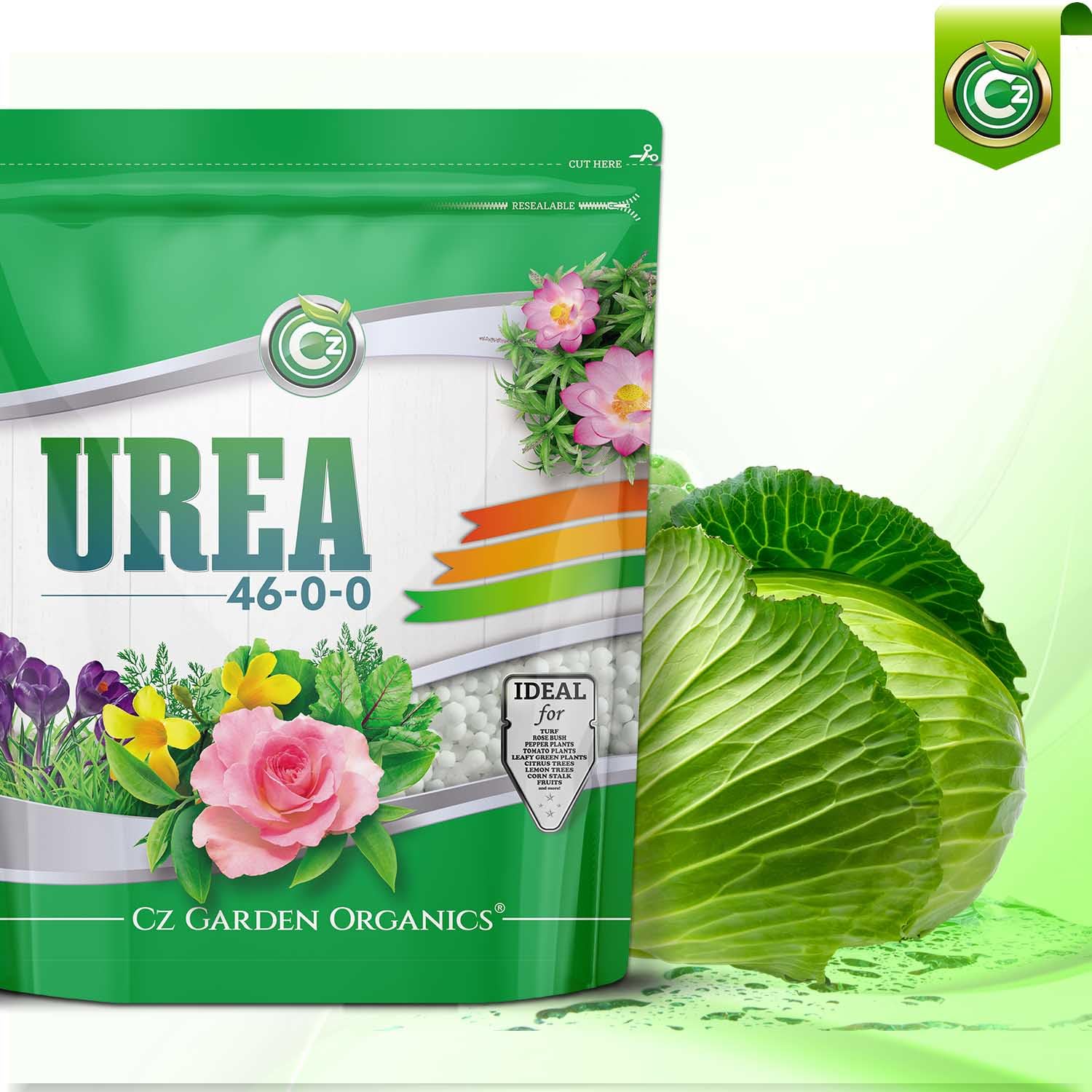 Cz Garden prills disolviéndose en agua clara, preparación fácil para riego