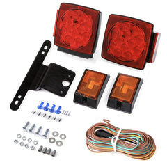 CZC AUTO front view of assembled tail lights showing bright signaling benefits