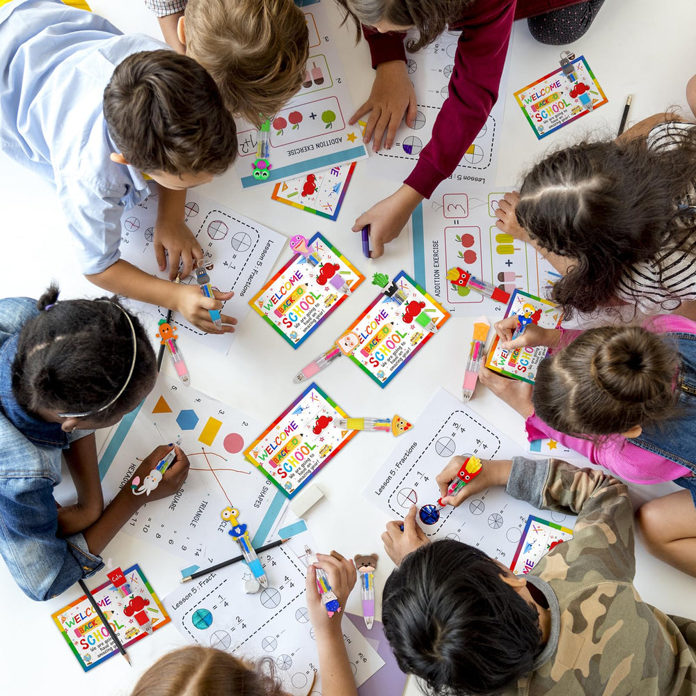 CZWZ bolígrafos usados por niños en aula, fomentando codificación por colores