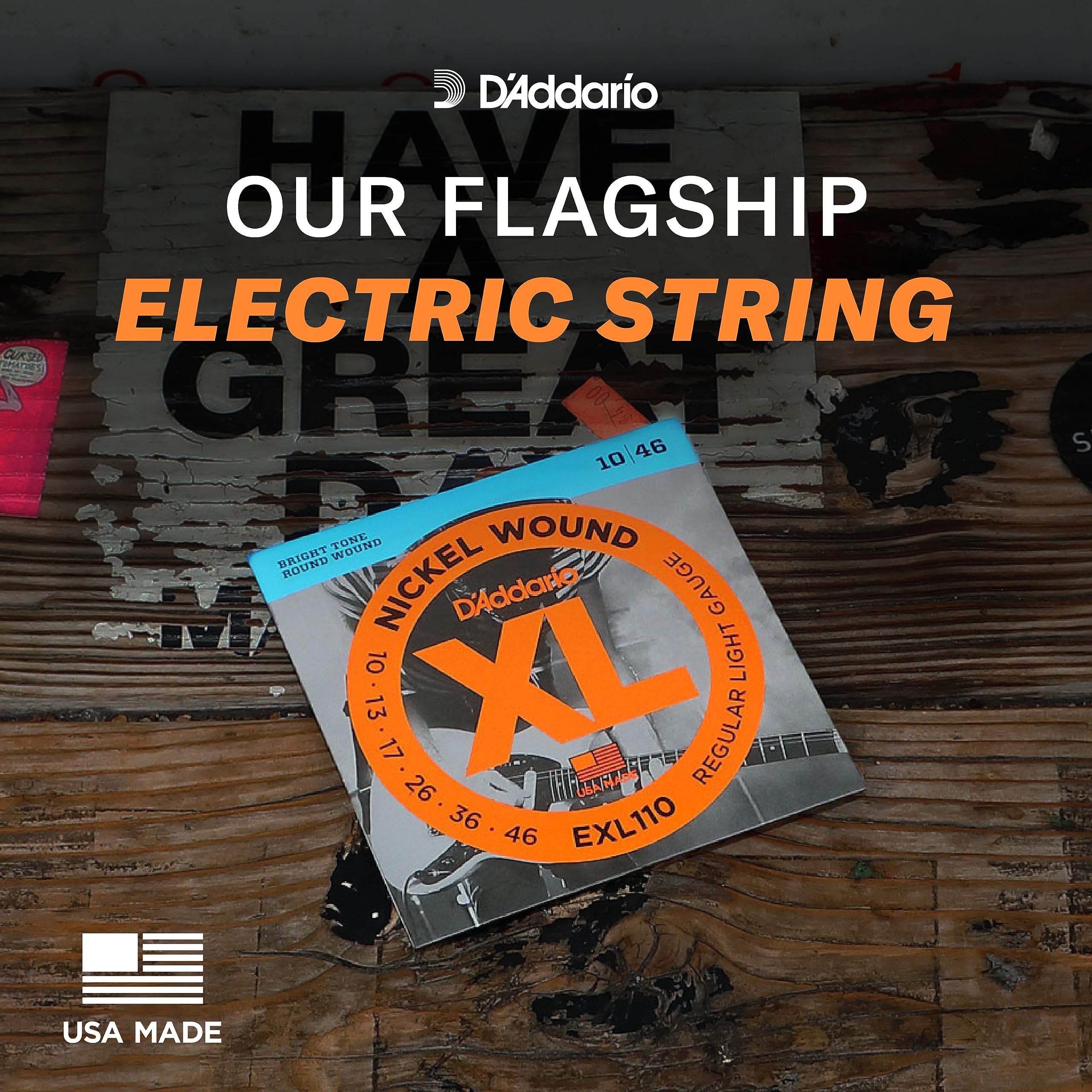 D'Addario close-up of nickel-plated wrap wire revealing texture and bright tonal clarity