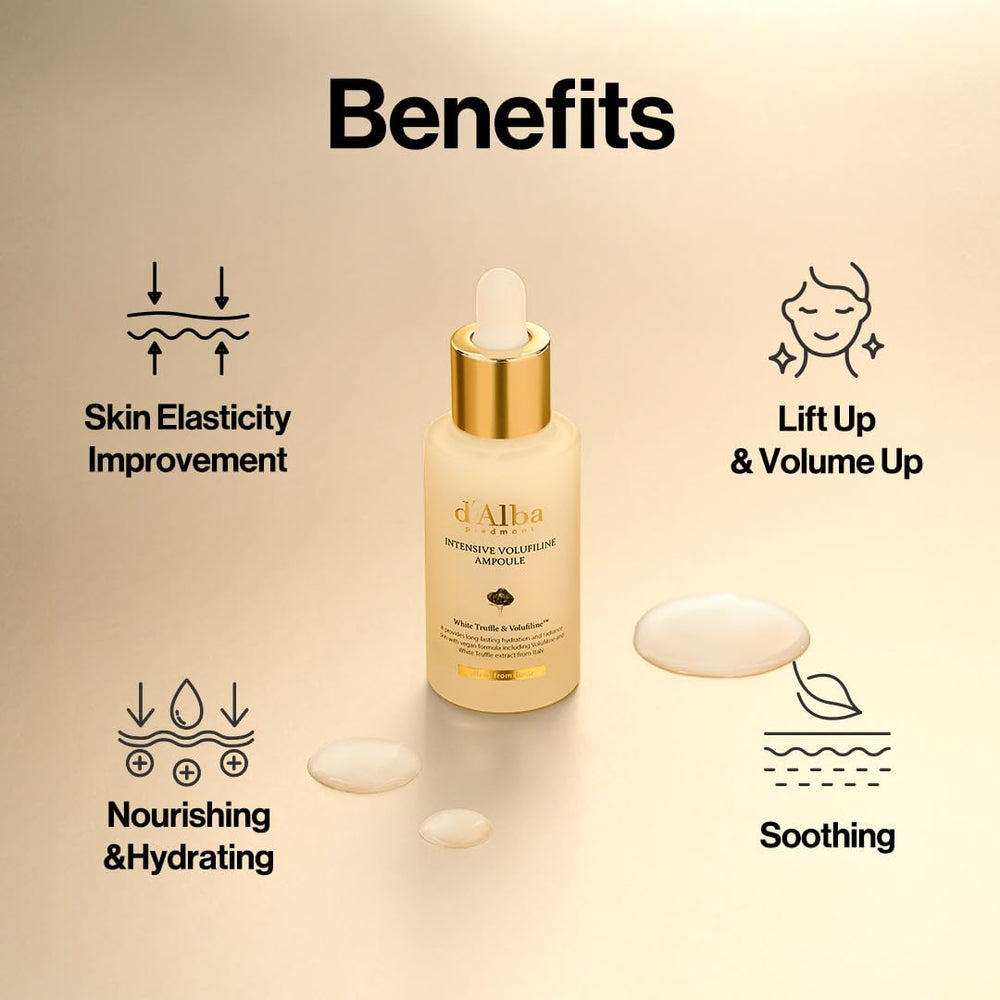 d'alba Piedmont ampolla en mano mostrando tamaño práctico de 30 ml
