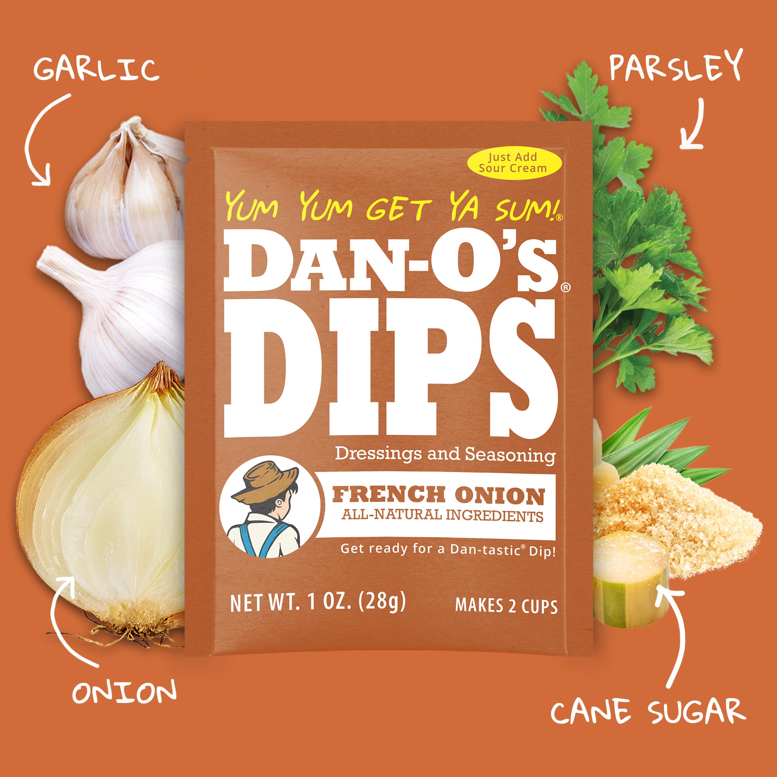 Dan-O's Mexi-Ranch siendo untado en nachos para sabor picante