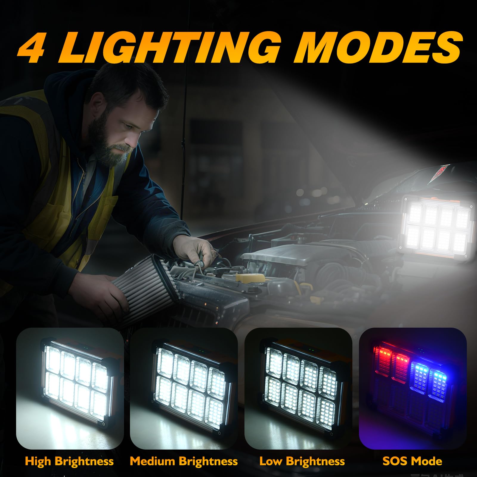 DANCINGBOAR asa giratoria 180° para ajustar dirección de la luz