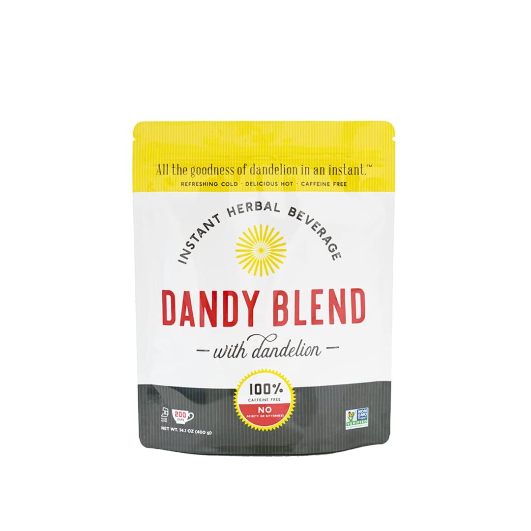 Dandy Blend empaque frontal mostrando marca y tamaño, conveniencia inmediata