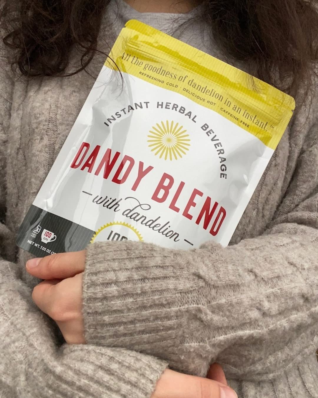 Dandy Blend latte preparado con leche vegetal, alternativa cremosa y suave