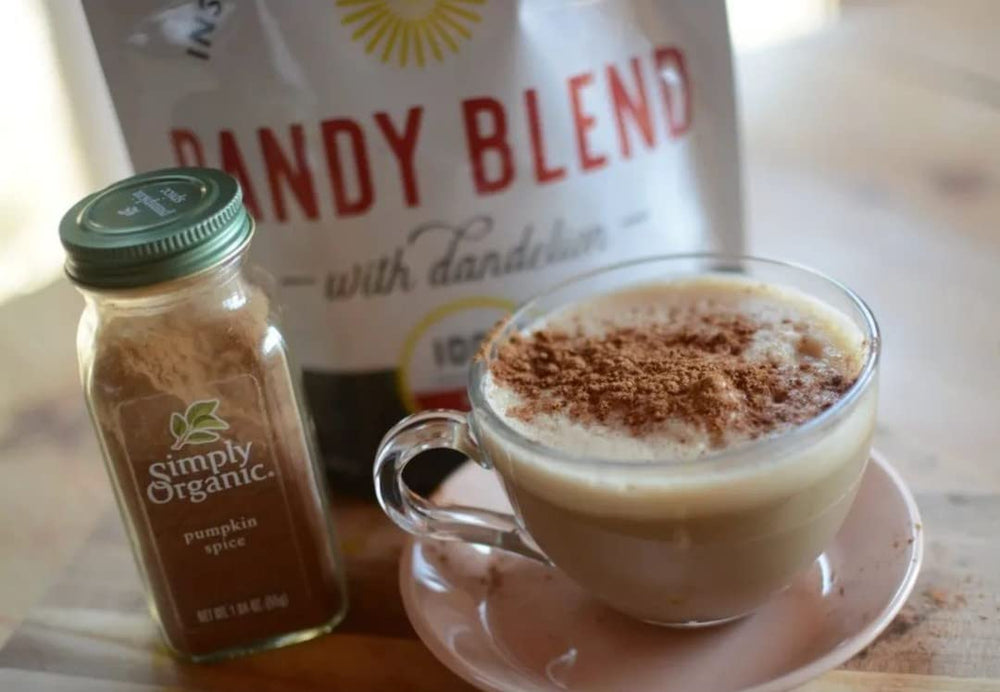Dandy Blend usado en postre o receta, añade sabor tipo café sin cafeína