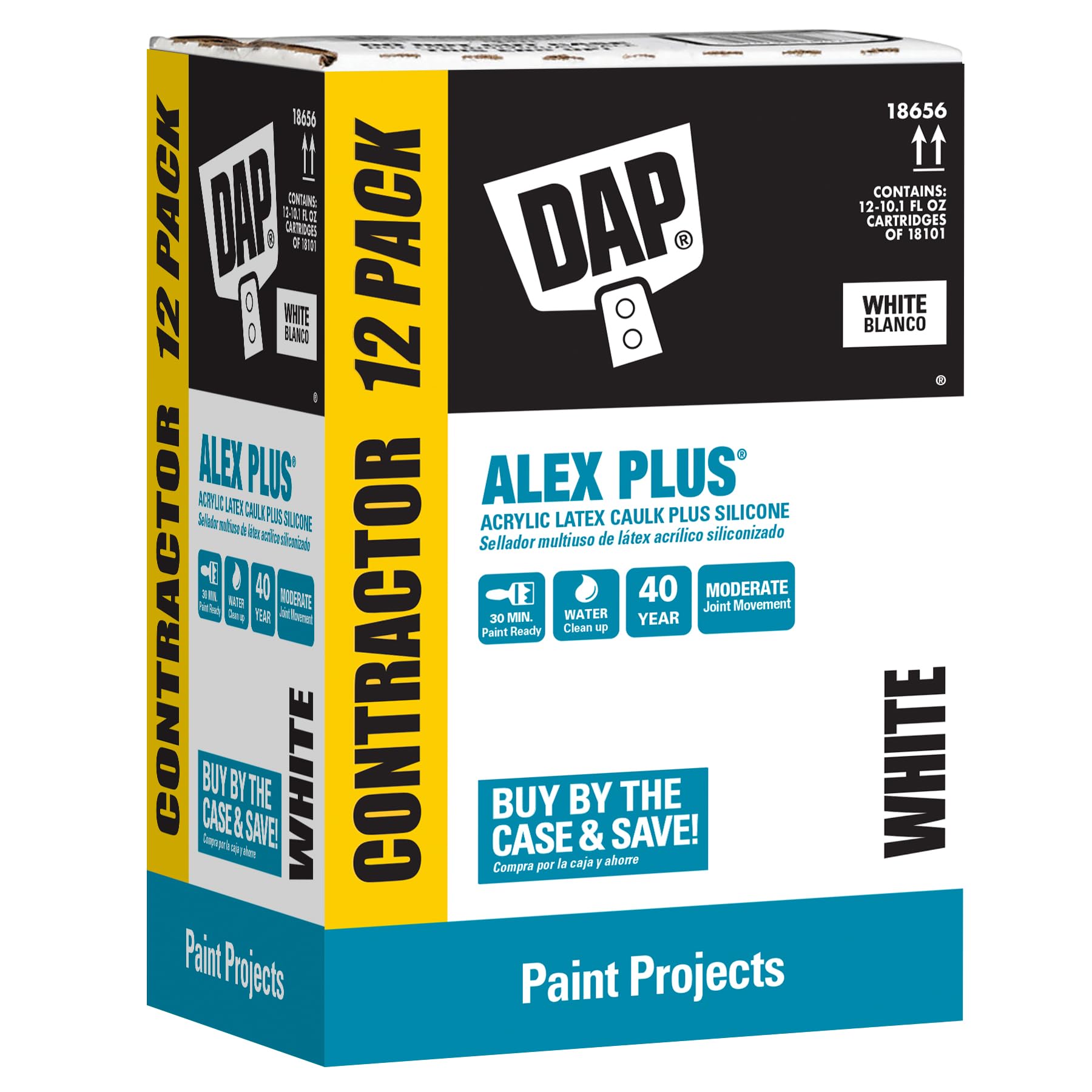 DAP Alex Plus frente del envase mostrando etiqueta y tamaño 10.1 oz
