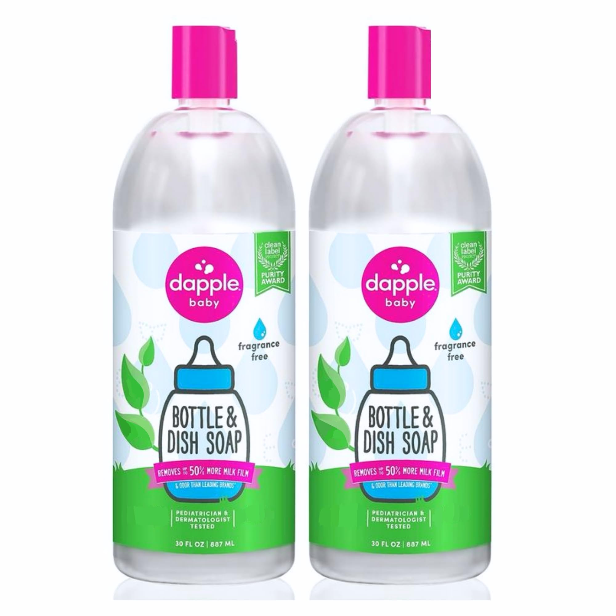 Dapple recambio frontal 30 fl oz mostrando envase y etiqueta, limpieza eficiente