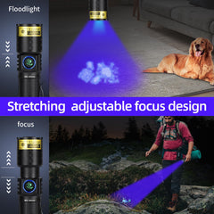 DARKBEAM detalle del LED UV 365 nm enfatizando potencia y precisión