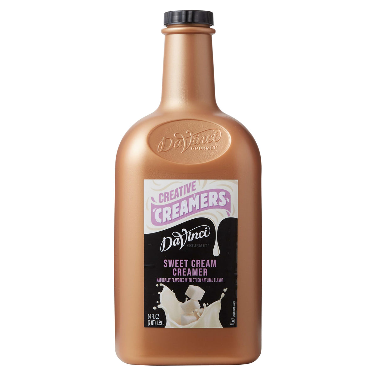 DaVinci Gourmet botella frontal mostrando tamaño y uso práctico