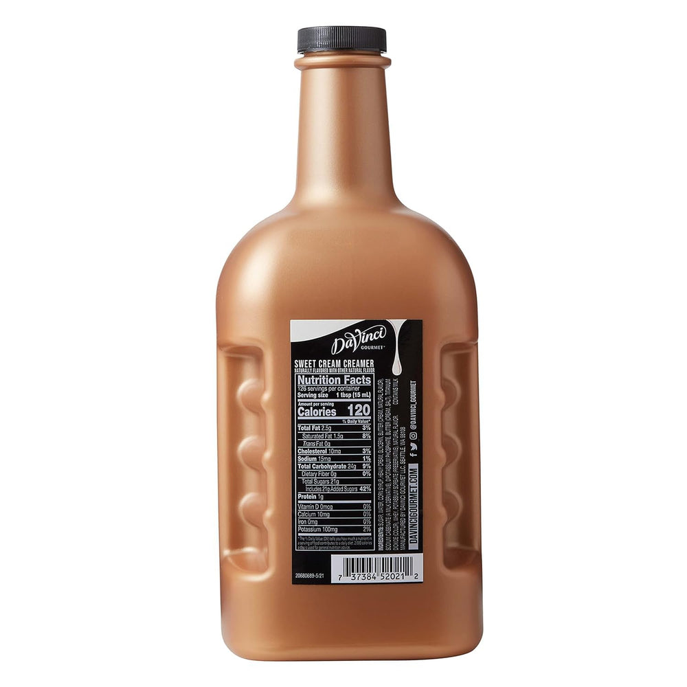 DaVinci Gourmet etiqueta con ingredientes y beneficios de sabor