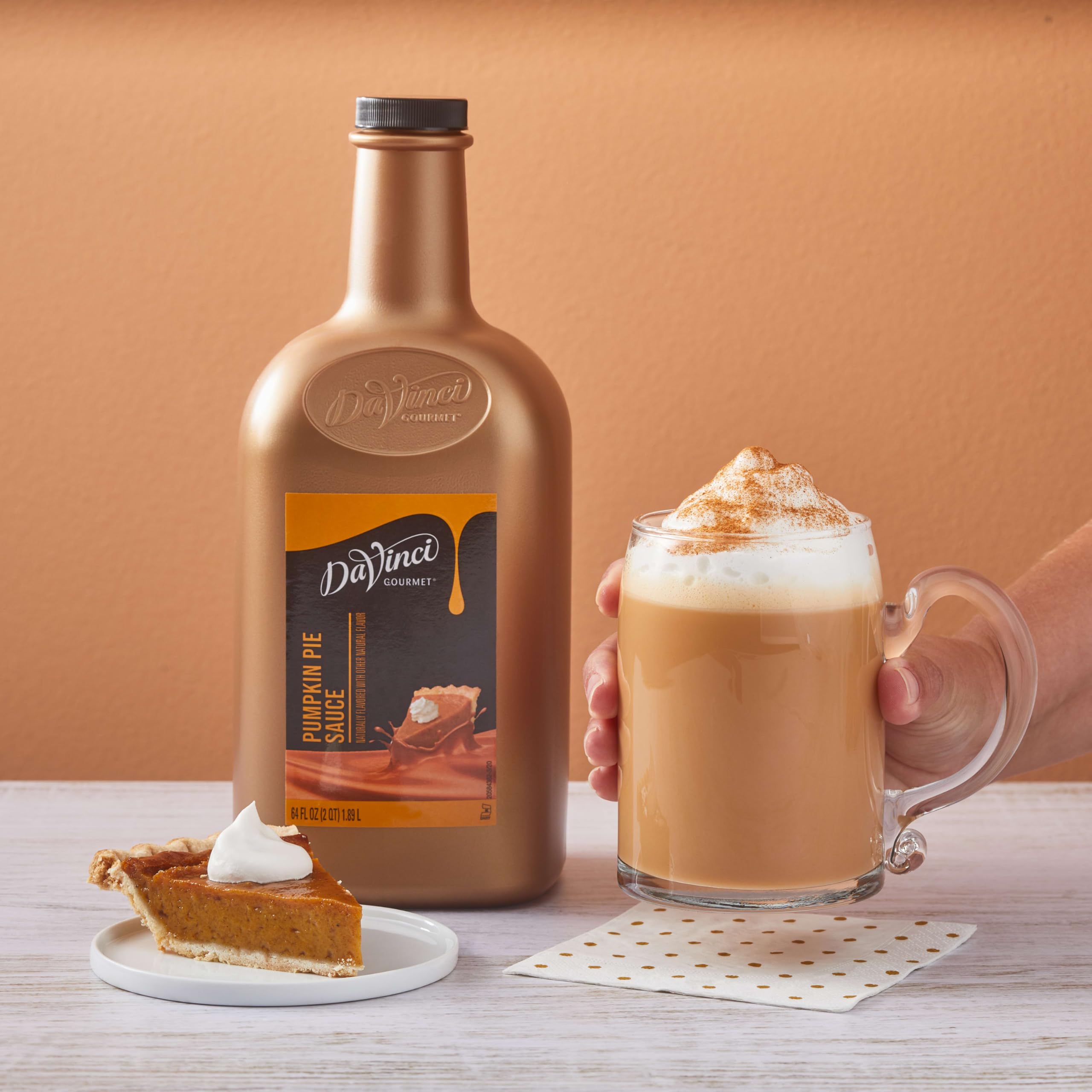 DaVinci Gourmet etiqueta con ingredientes y certificación Kosher-Dairy visible