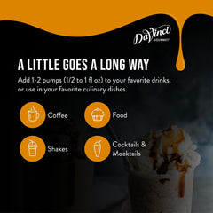 DaVinci Gourmet salsa rociada sobre helado, mejora postres rápidamente