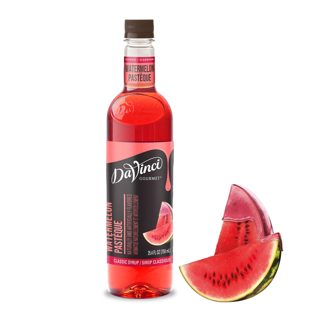 DaVinci Gourmet botella frontal mostrando etiqueta y color vibrante para recetas