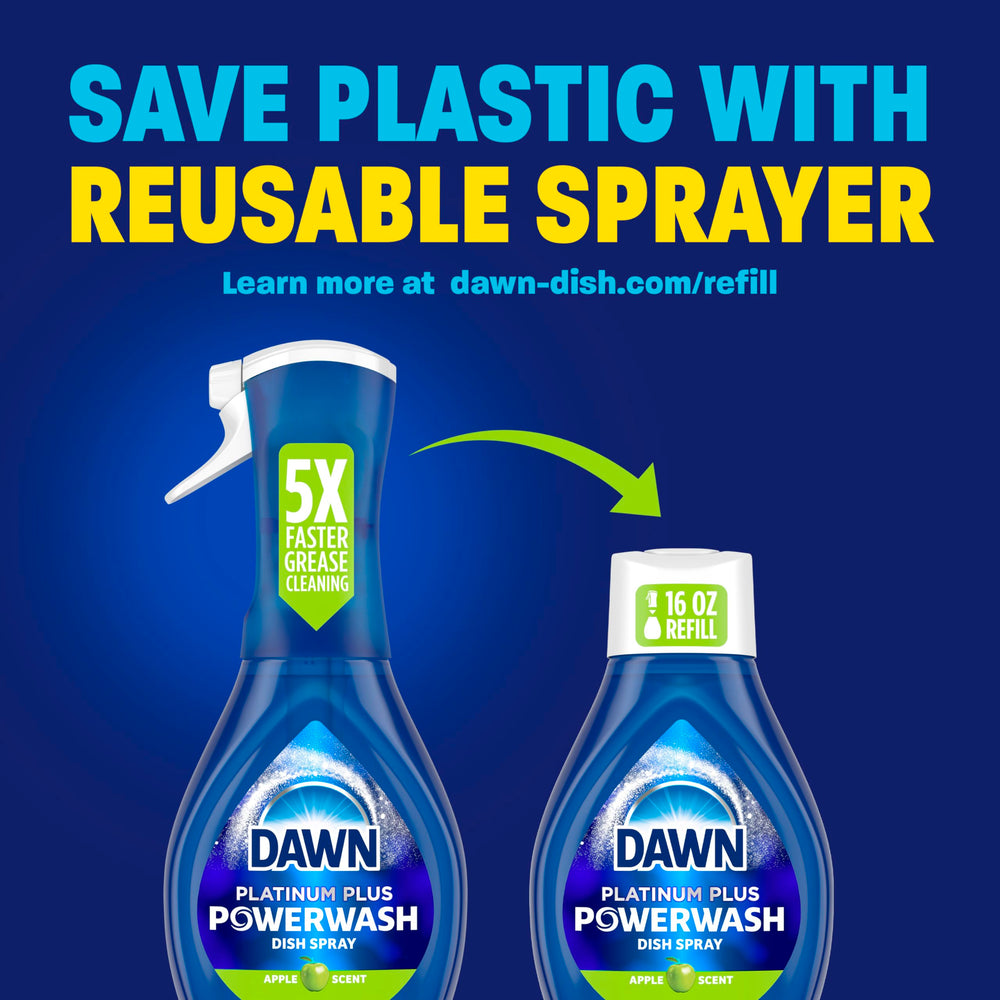 Clean blender jar after Dawn spray demonstrating effective removal of residue