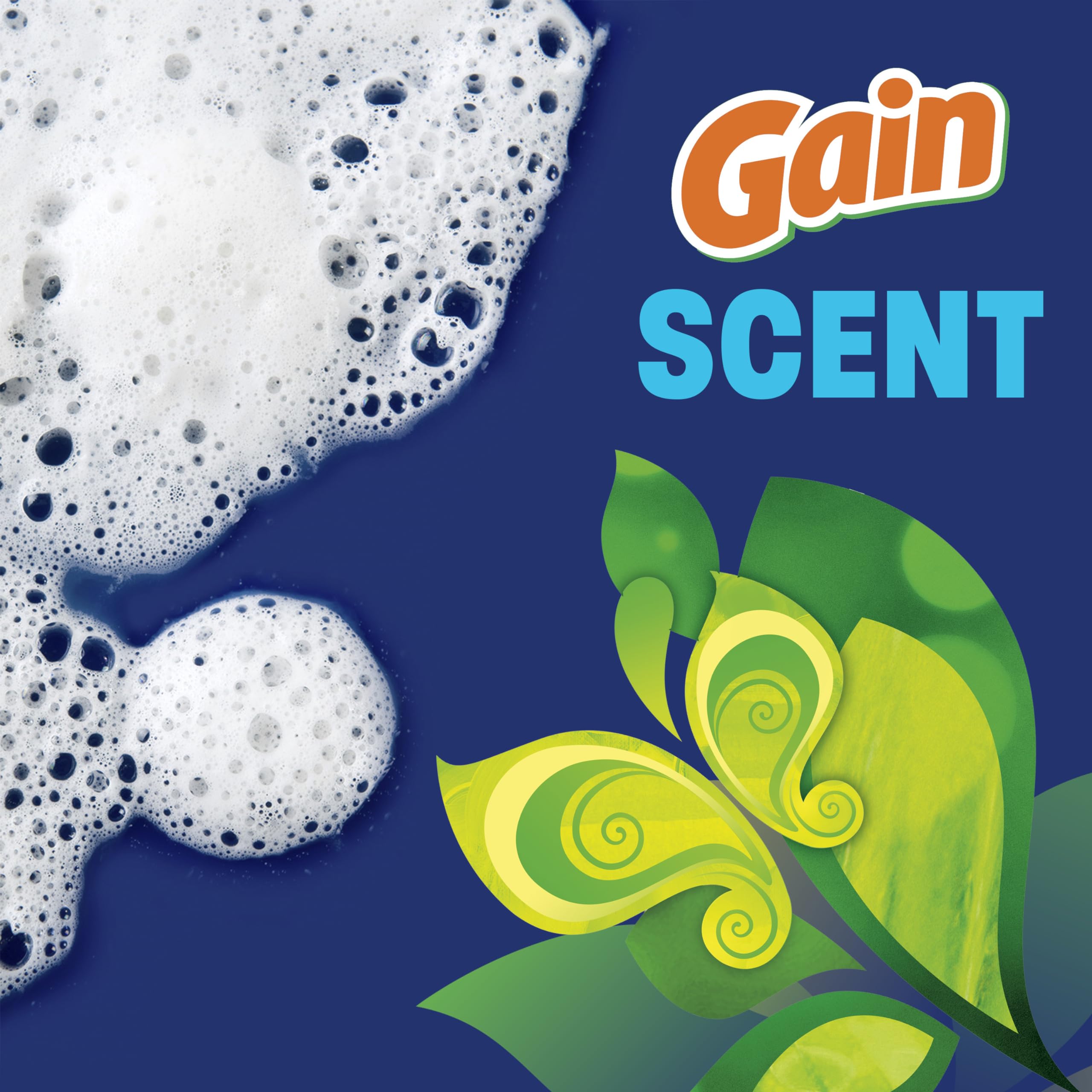 Escena de cocina con Dawn Powerwash Gain en mesa, estilo de vida y limpieza rápida
