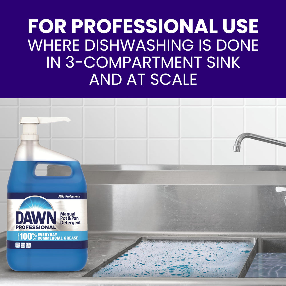 P&G PROFESSIONAL Dawn PRO etiqueta con ingredientes clave y instrucciones