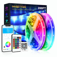 DAYBETTER frontal del rollo LED mostrando diseño y longitud útil