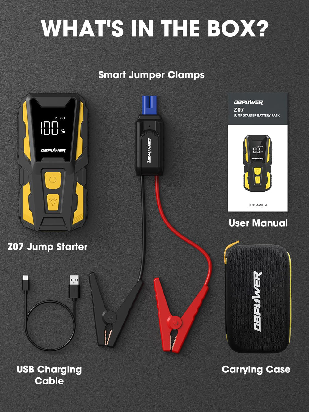 DBPOWER Z07 estuche con accesorios organizado para transporte y almacenamiento