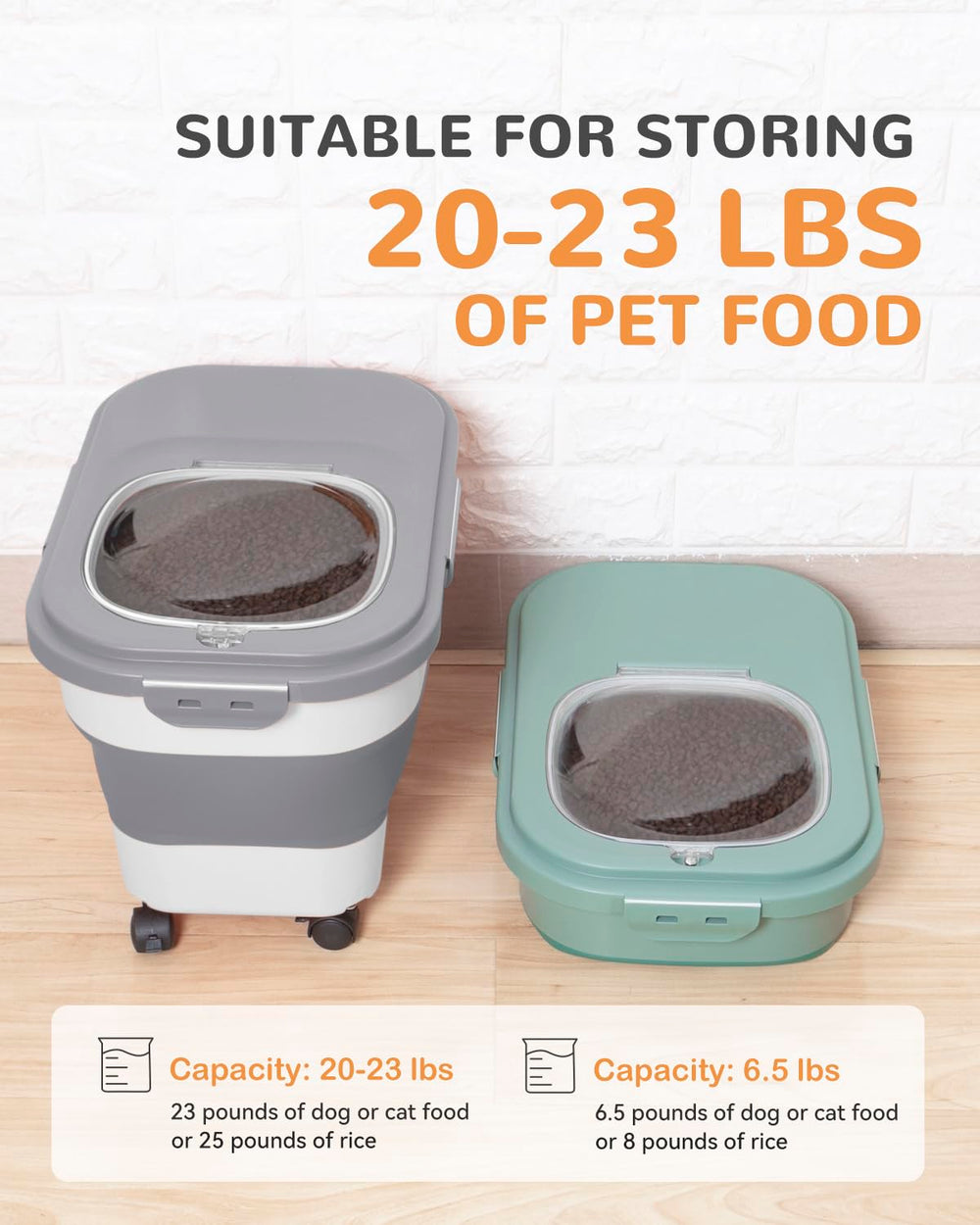 DDMOMMY interior vacío que muestra capacidad para 23 libras