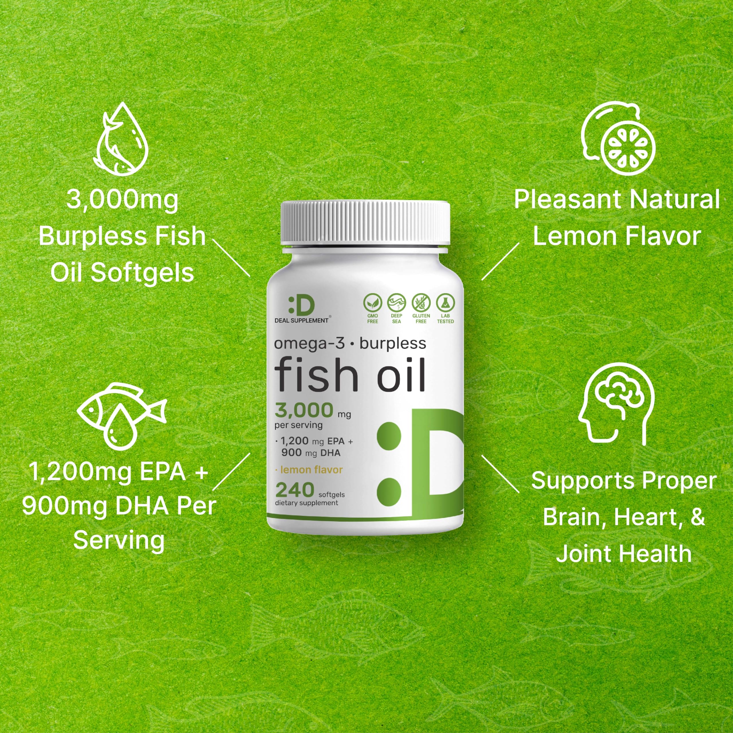 DEAL SUPPLEMENT cápsulas abiertas ilustrando aceite concentrado y pureza