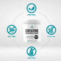 DEAL SUPPLEMENT creatina disuelta en vaso ilustrando rápida disolución y practicidad