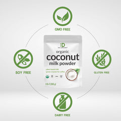 DEAL SUPPLEMENT polvo de coco añadido a café, crema vegetal sin lácteos