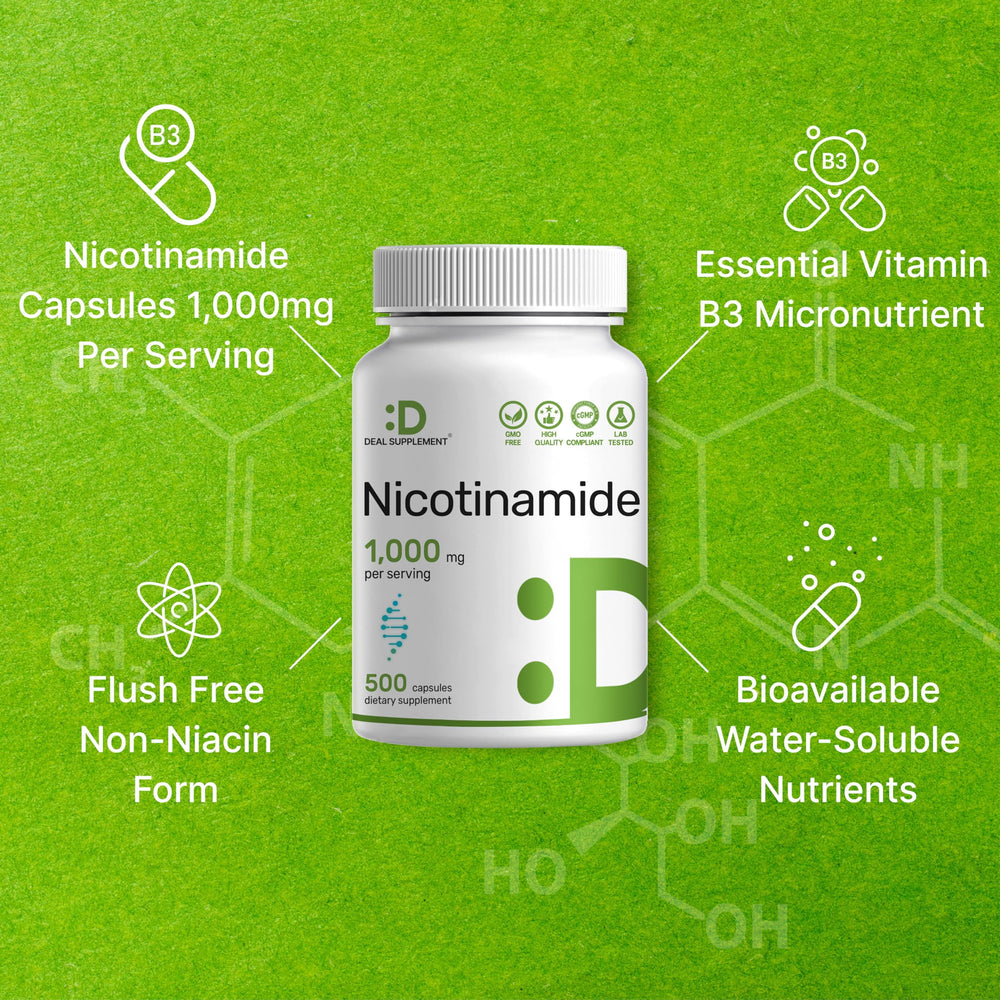 DEAL SUPPLEMENT etiqueta con información nutricional y pruebas de laboratorio