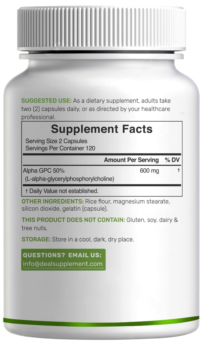 DEAL SUPPLEMENT etiqueta con información nutricional y calidad verificada
