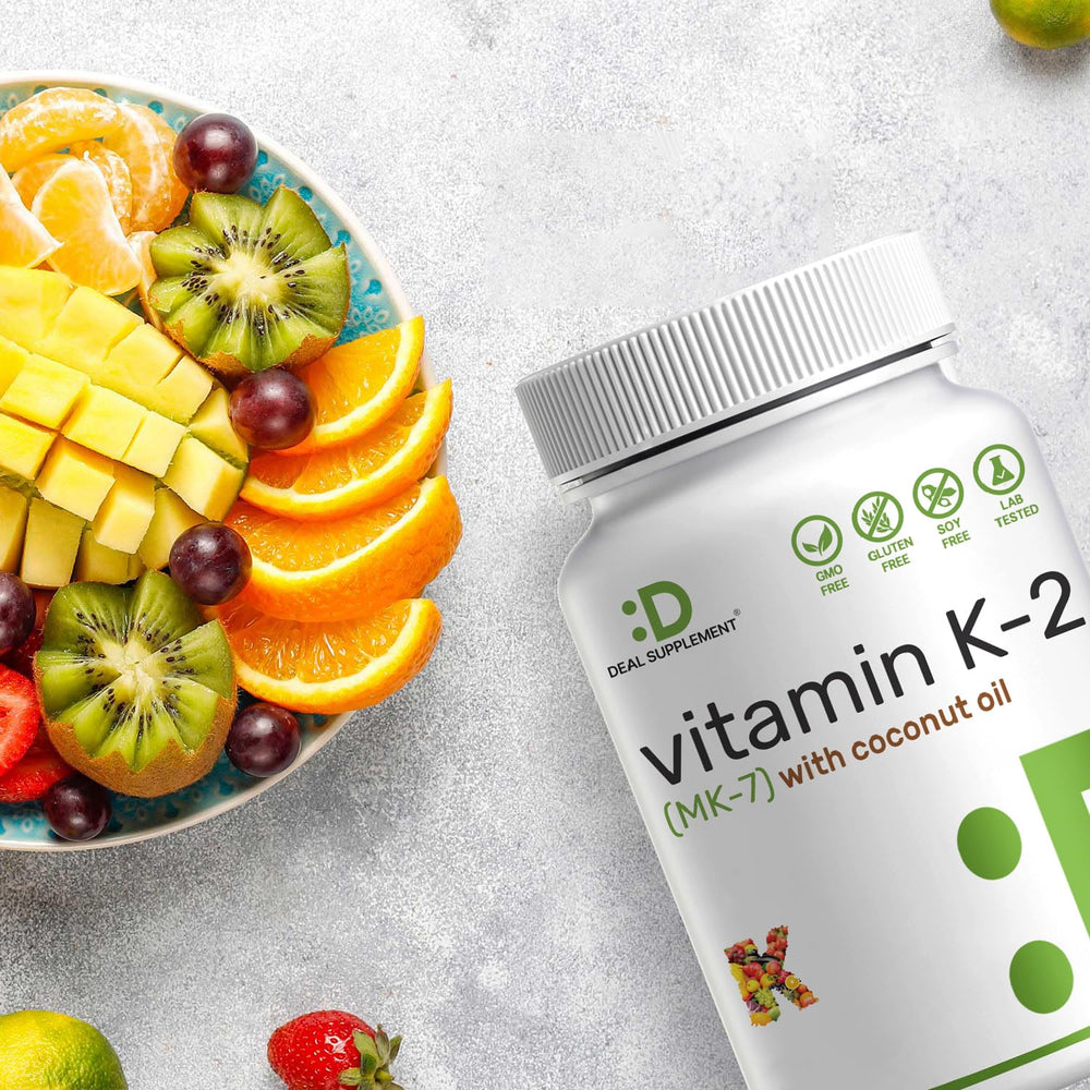 Deal Supplement etiqueta nutricional con 200 mcg por porción visible