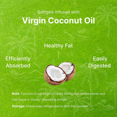 Deal Supplement aceite de coco virgen usado como base para mejor absorción