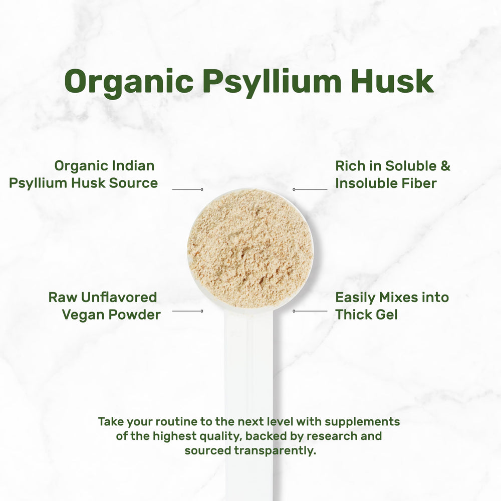 DEAL SUPPLEMENT vaso con psyllium mezclado formando gel, fácil de preparar
