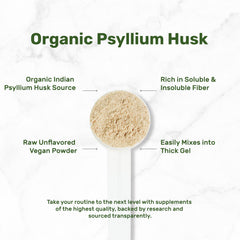 DEAL SUPPLEMENT vaso con psyllium mezclado formando gel, fácil de preparar