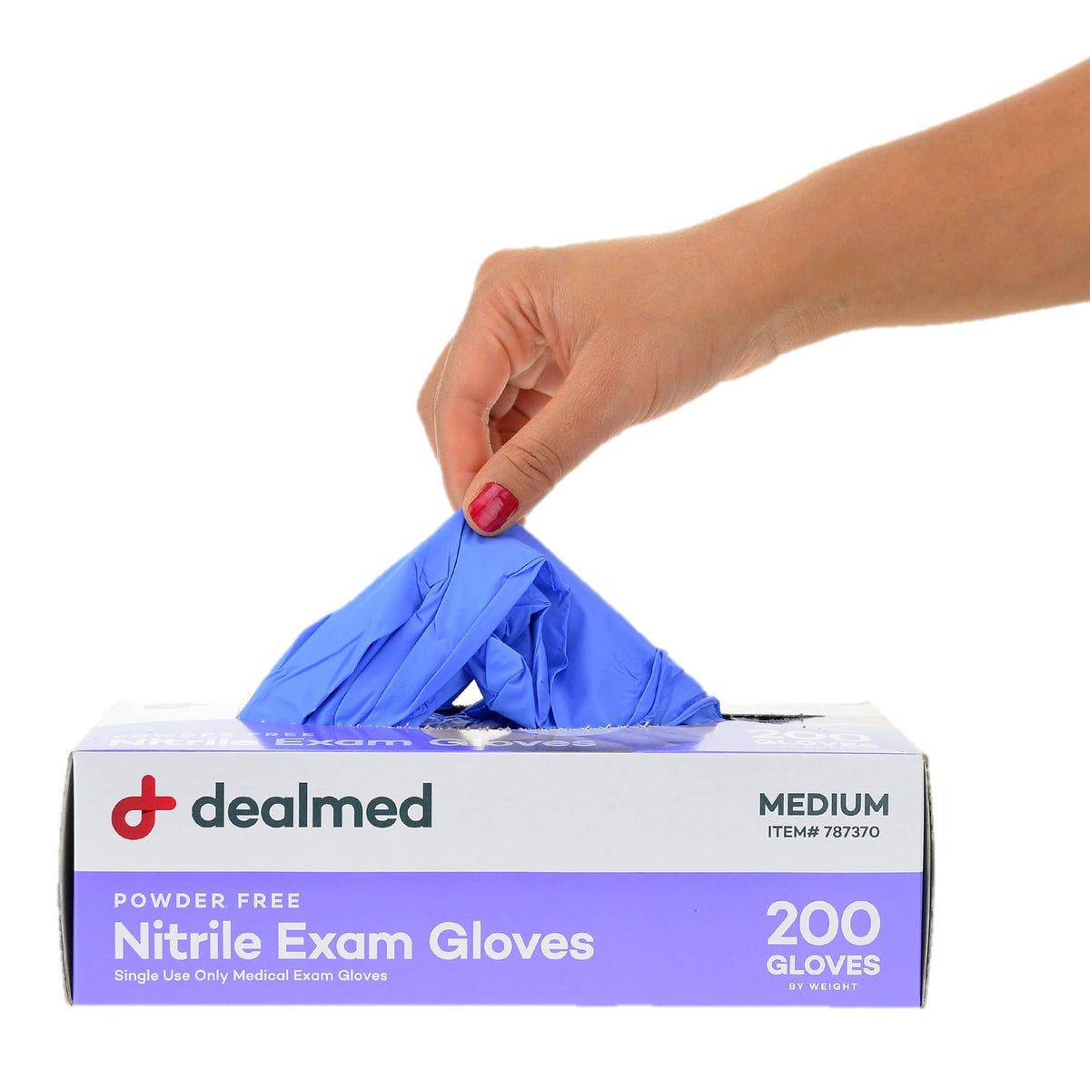 Dealmed paquete frontal mostrando caja compacta y cantidad 200