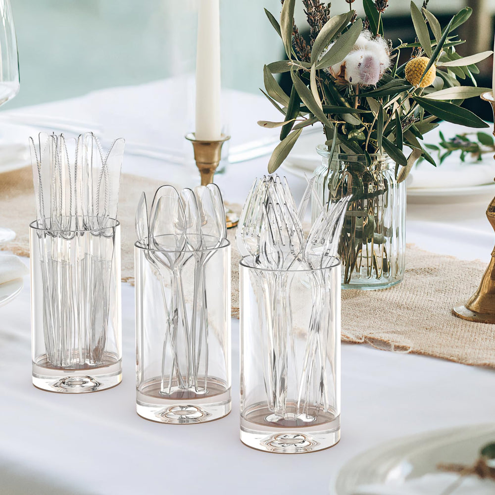 Dealusy disposición en mesa de fiesta que refleja aspecto elegante y práctico