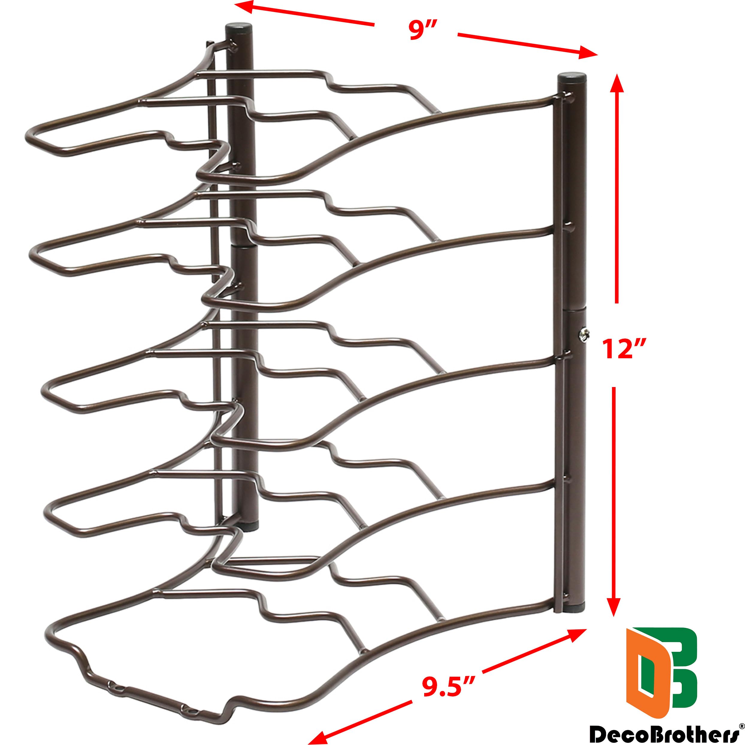 Deco Brothers primer plano de los separadores que evitan roce y protegen sartenes