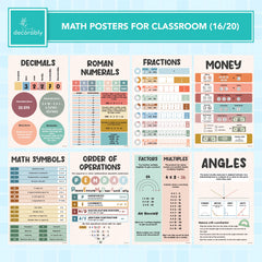 Decorably póster colocado en aula mostrando uso práctico y accesibilidad