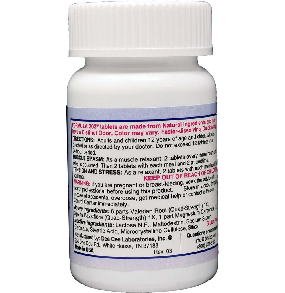 Dee Cee Laboratories primer plano de tabletas mostrando textura natural