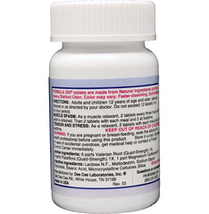 Dee Cee Laboratories primer plano de tabletas mostrando textura natural