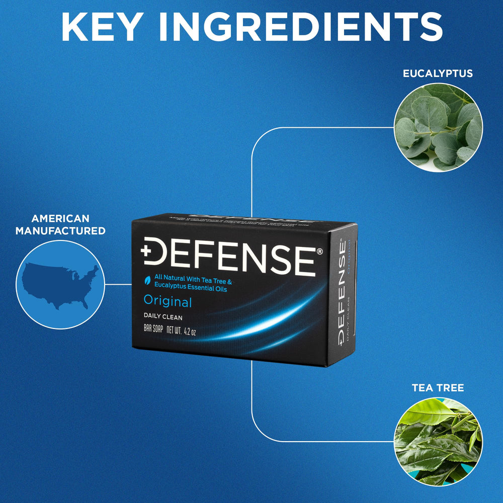 Defense Soap textura de superficie triple milled que garantiza larga duración