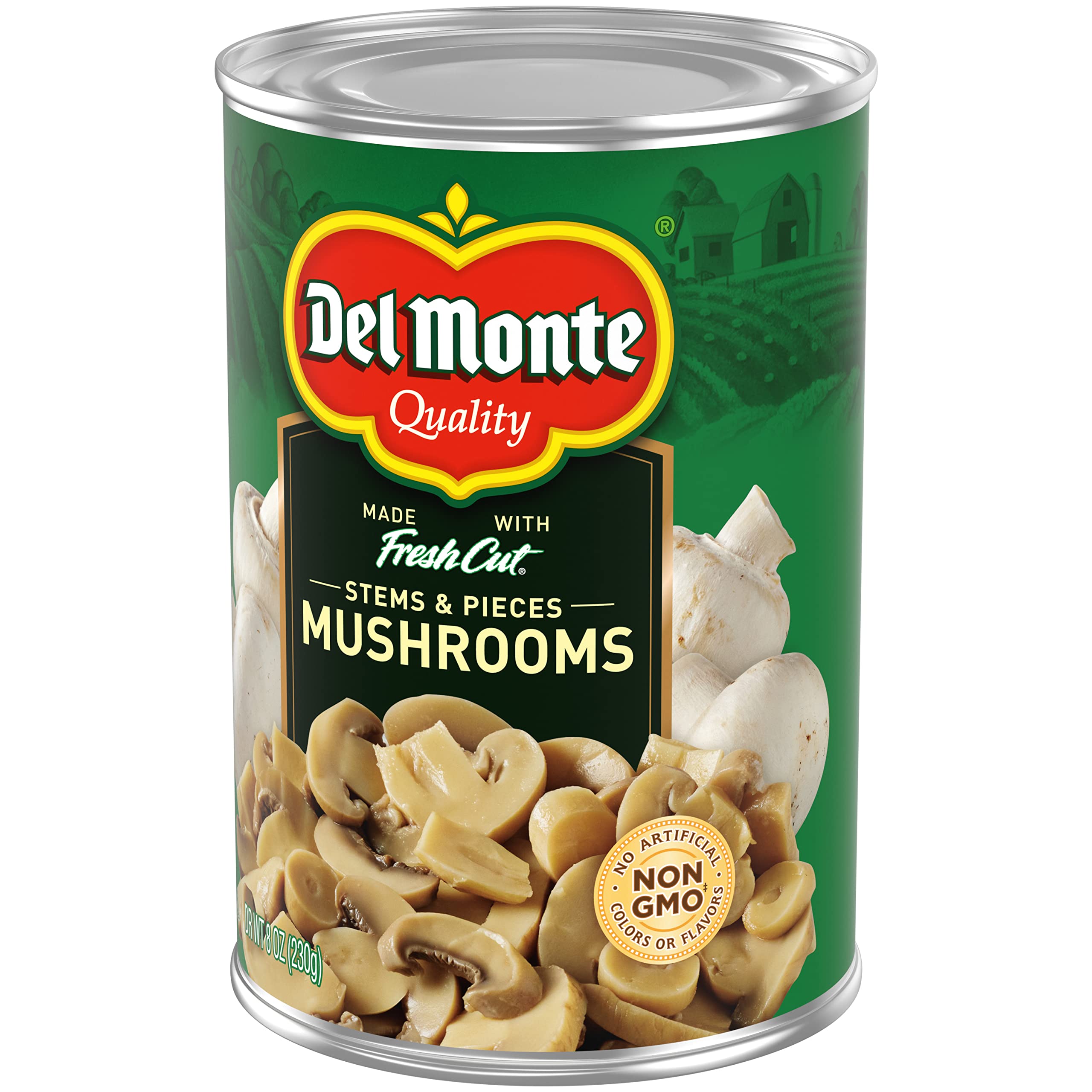 Del Monte champiñones añadidos a ensalada, sabor y rapidez en platos