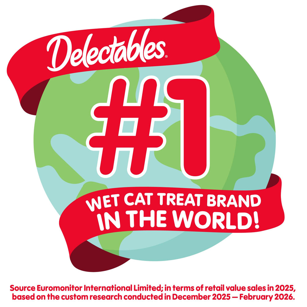 Delectables comparación visual con snack seco, resaltando mayor contenido de agua